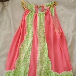 Lilly Pulitzer Chain Halter Top Size S
